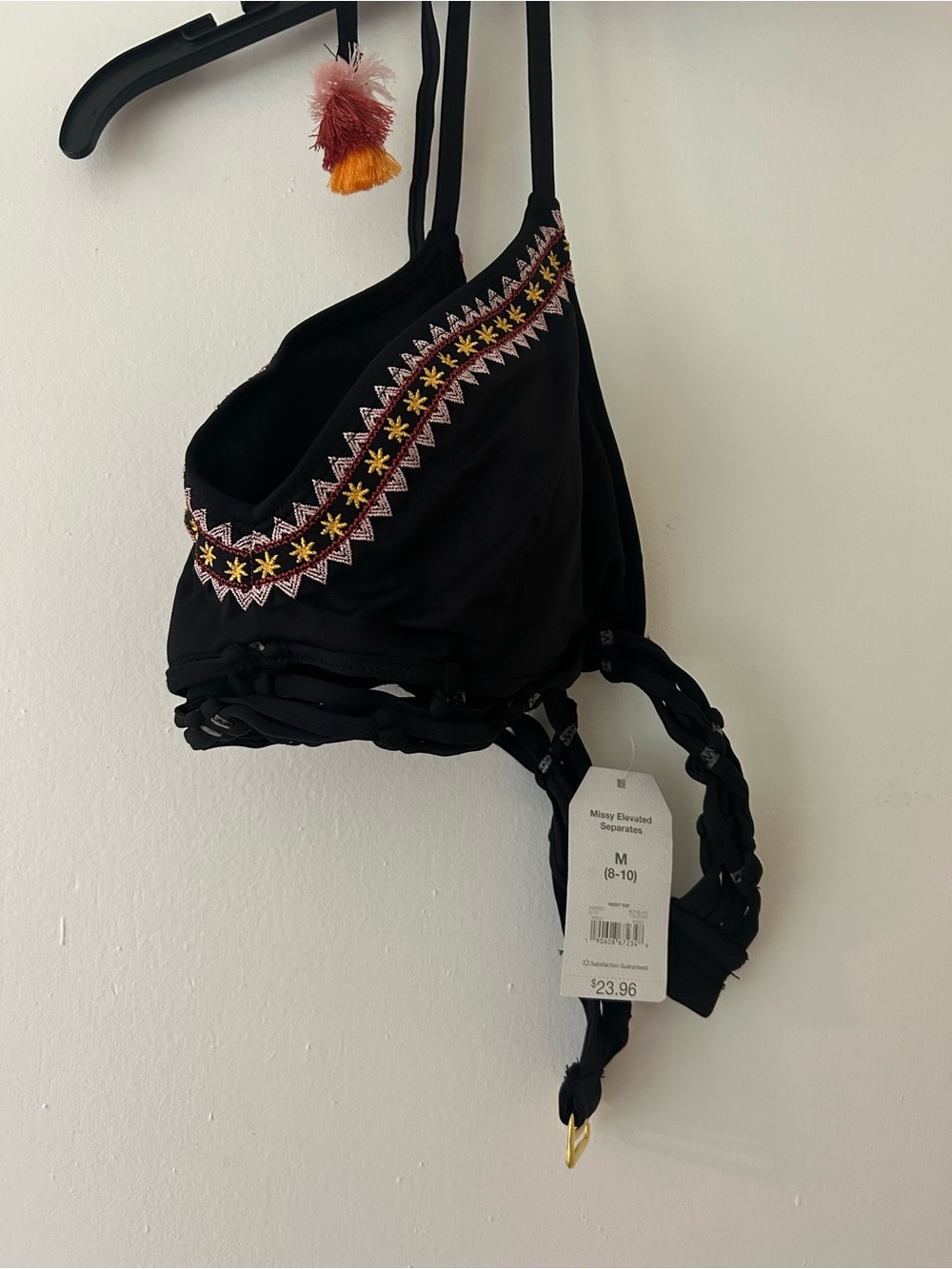 Black bikini top